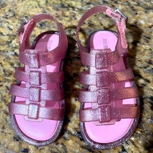 Pink Melissa sandals toddler size 6